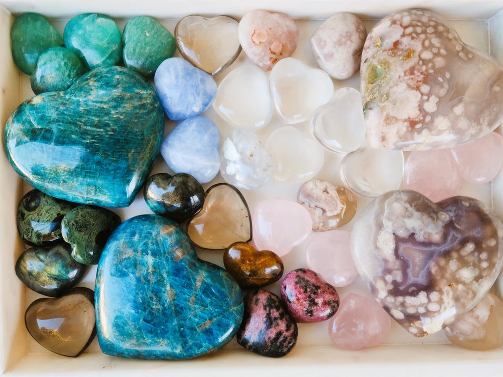 Healing with Crystal Hearts.