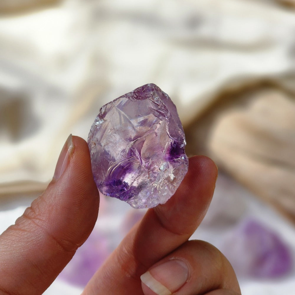 Amethyst | Rough Crystal in Hand