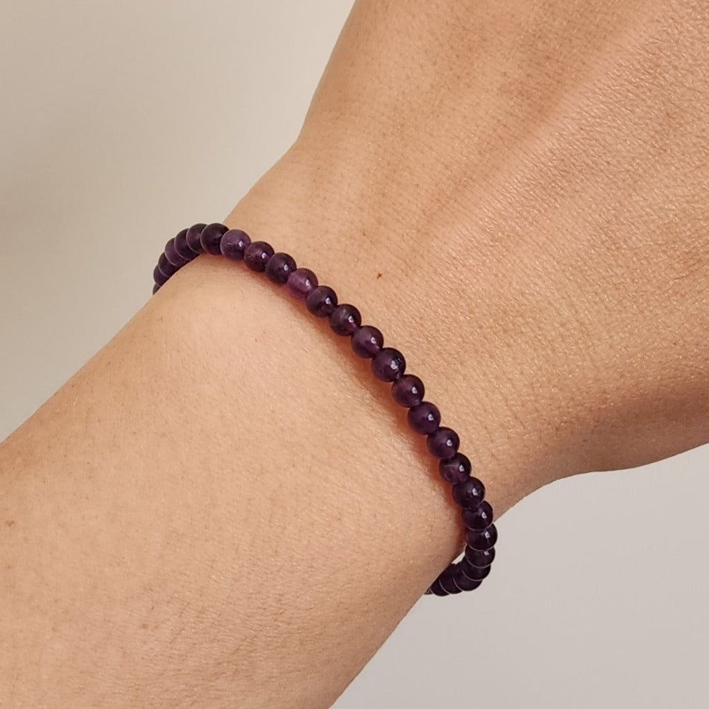 Amethyst Crystal Bracelet Hand