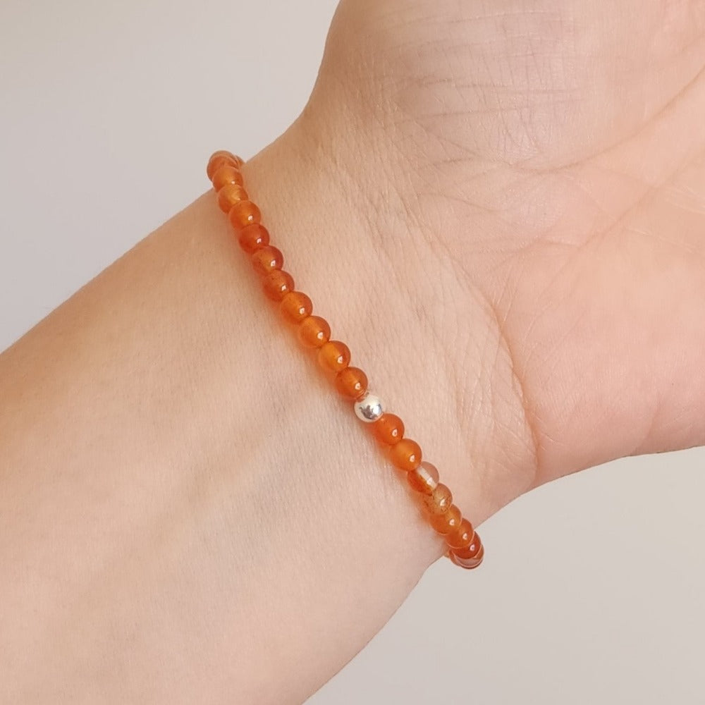 Carnelian Crystal Bracelet Hand