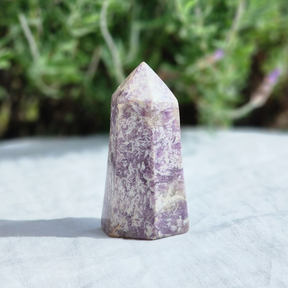 Lepidolite Crystal Tower