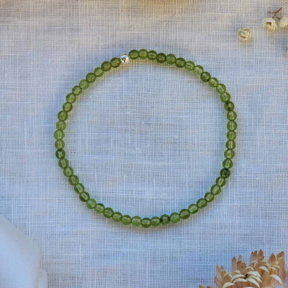 Peridot Crystal Bracelet