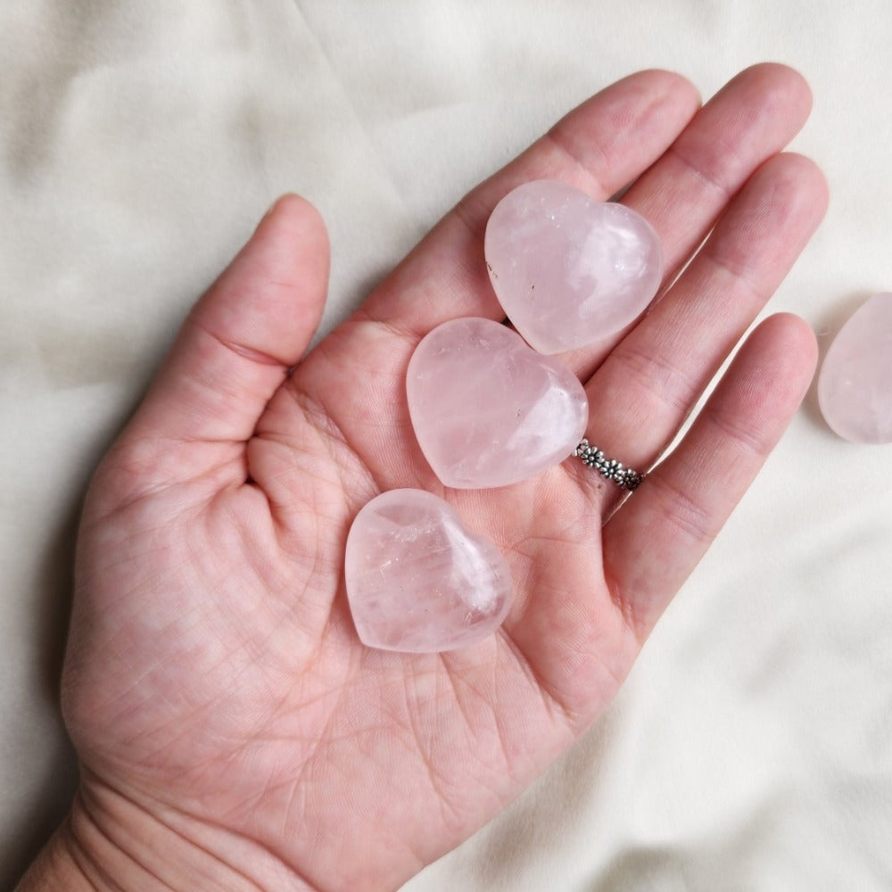 Rose Quartz Crystal Heart