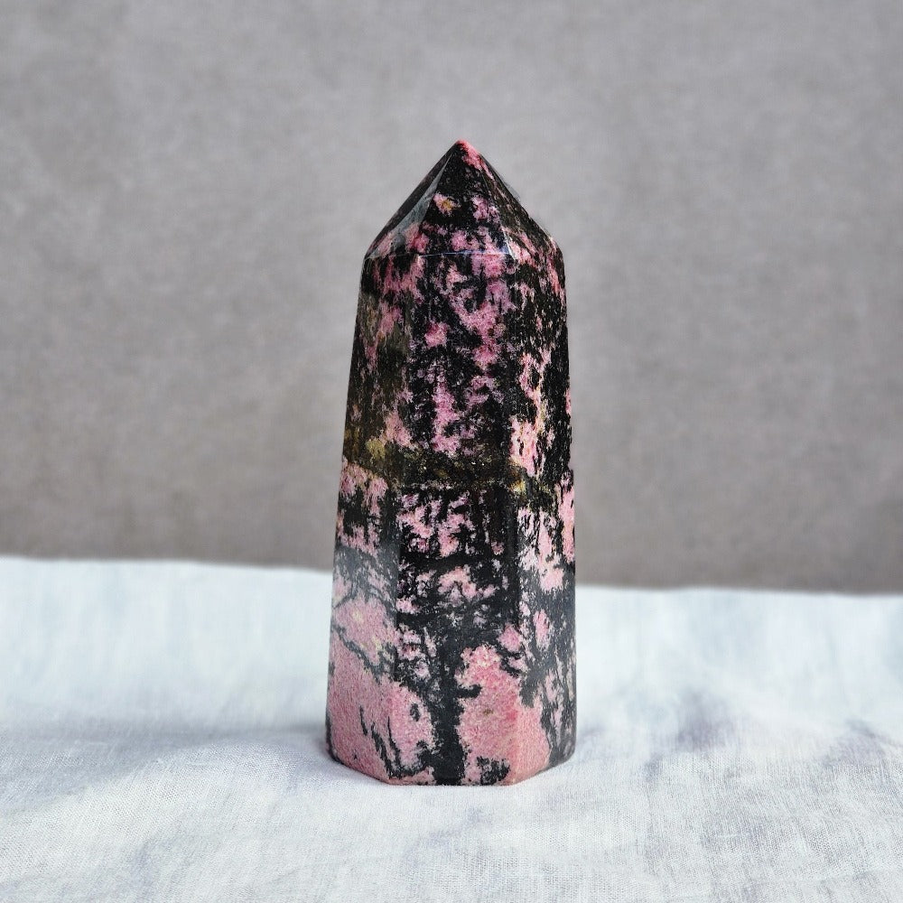 Rhodonite Tower Large