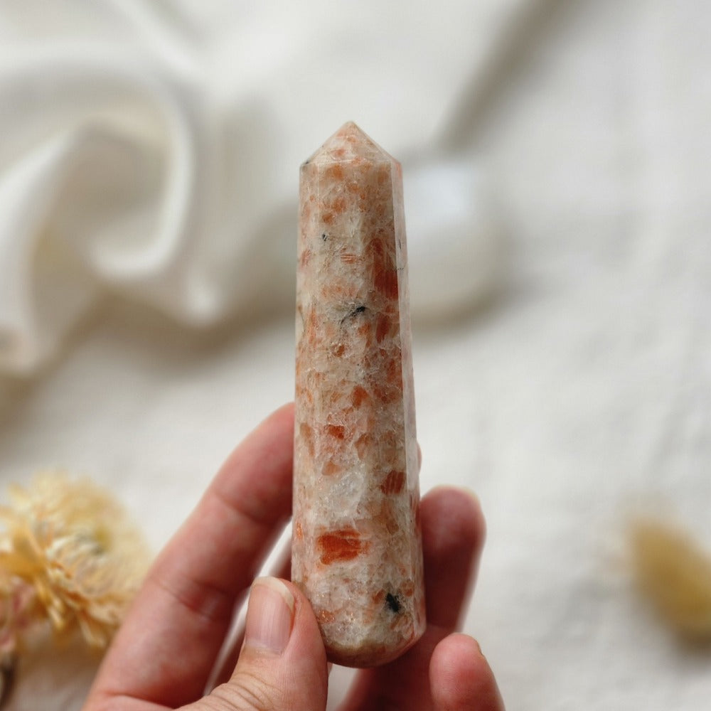 Sunstone Crystal Wand