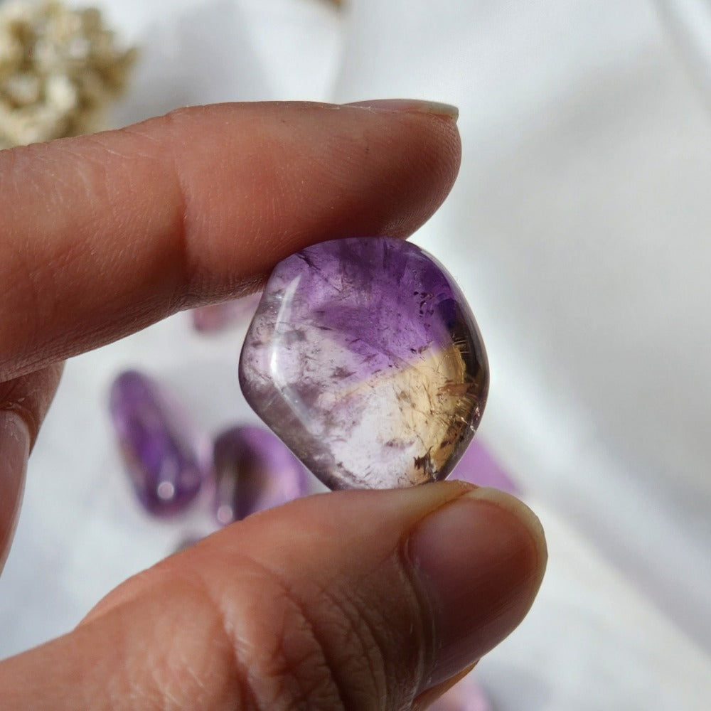 Ametrine Crystal Tumbled Stone