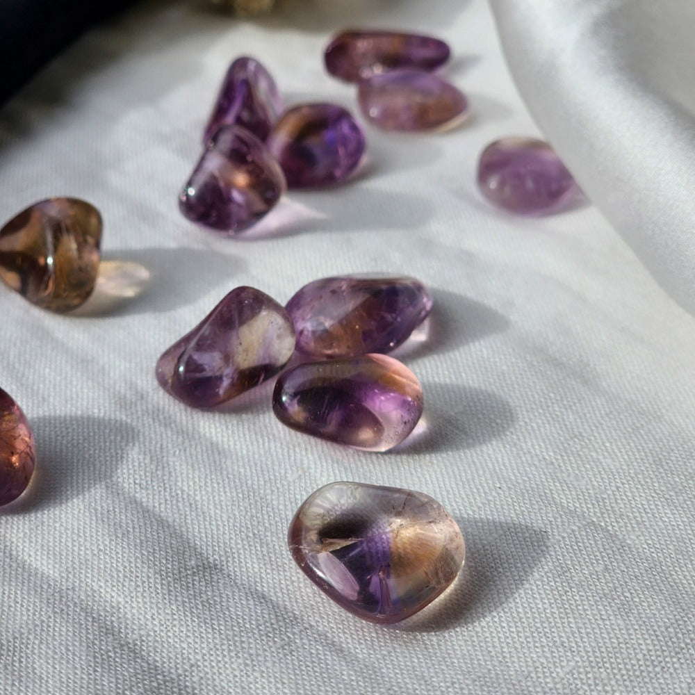 Ametrine Crystal Tumbled Stone