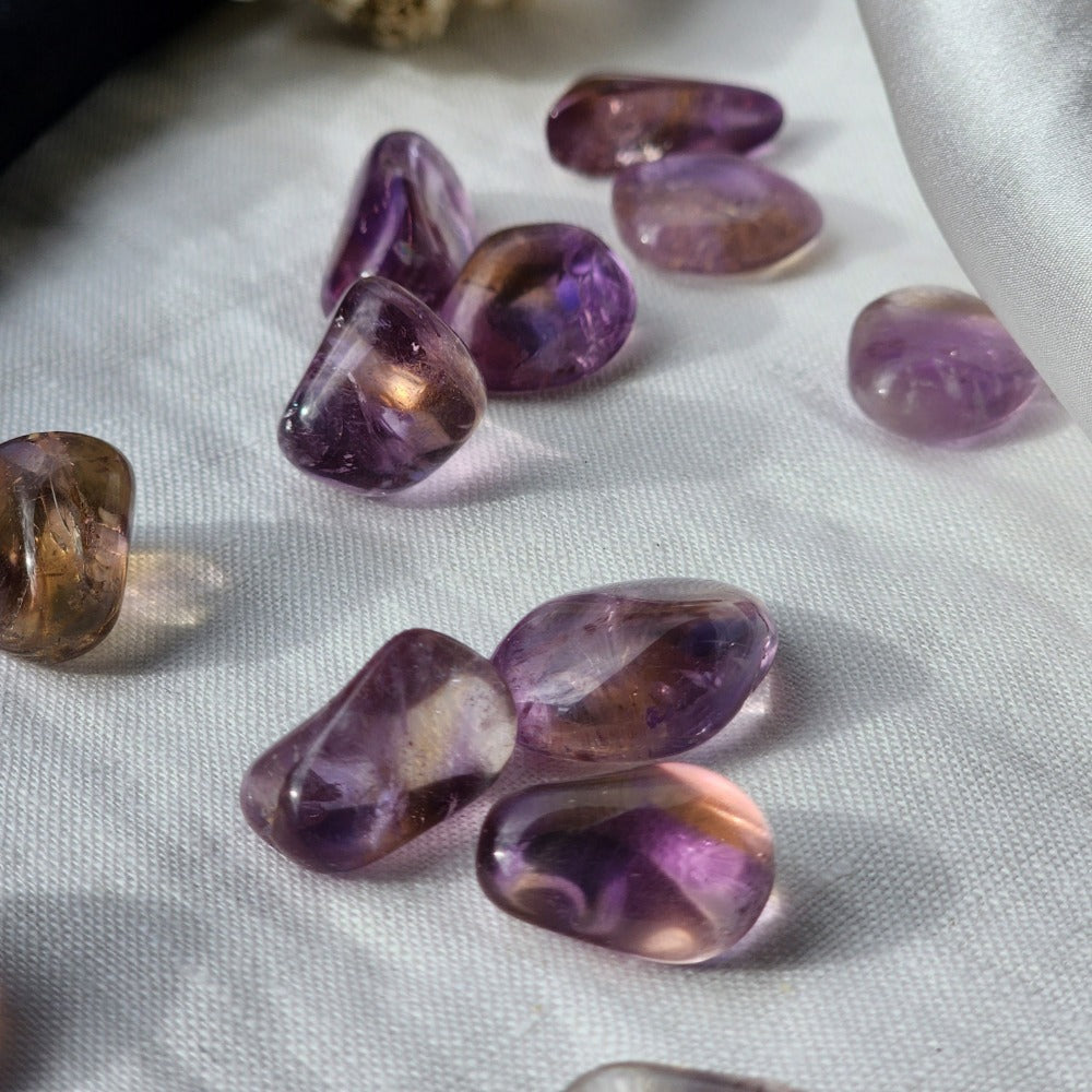 Ametrine Crystal Tumbled Stone