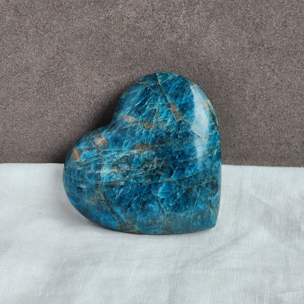 Blue Apatite Crystal Heart