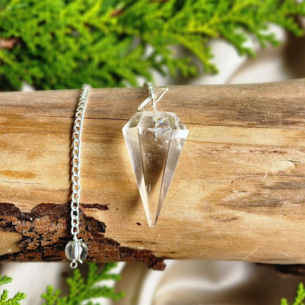 Clear Quartz Pendulum Small