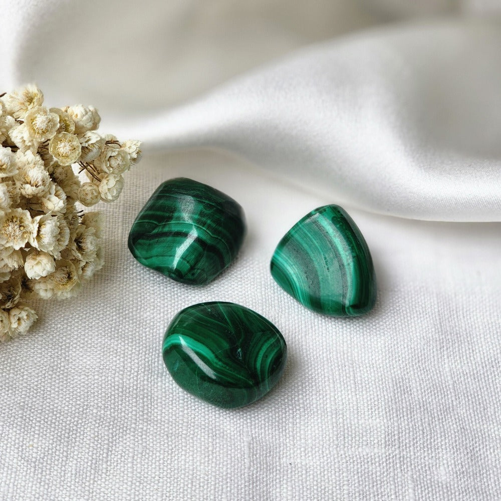 Malachite Crystal Tumbled Stone