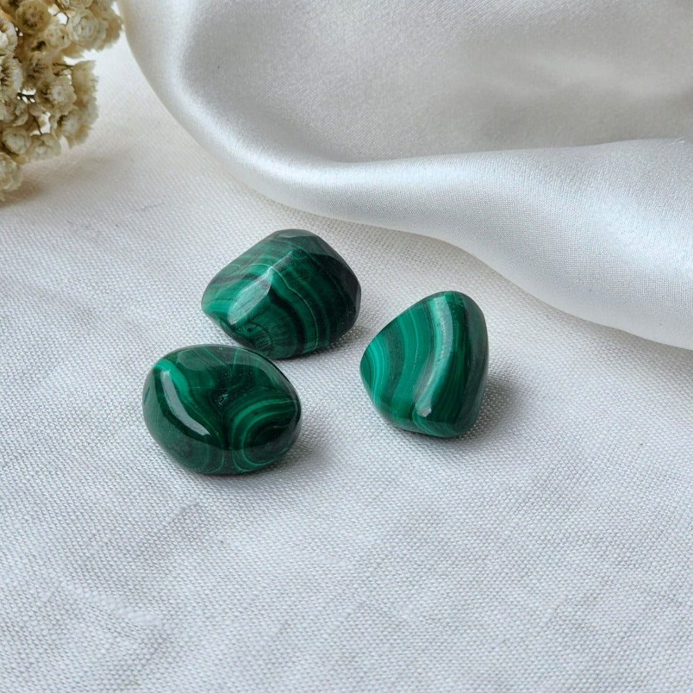 Malachite Crystal Tumbled Stone