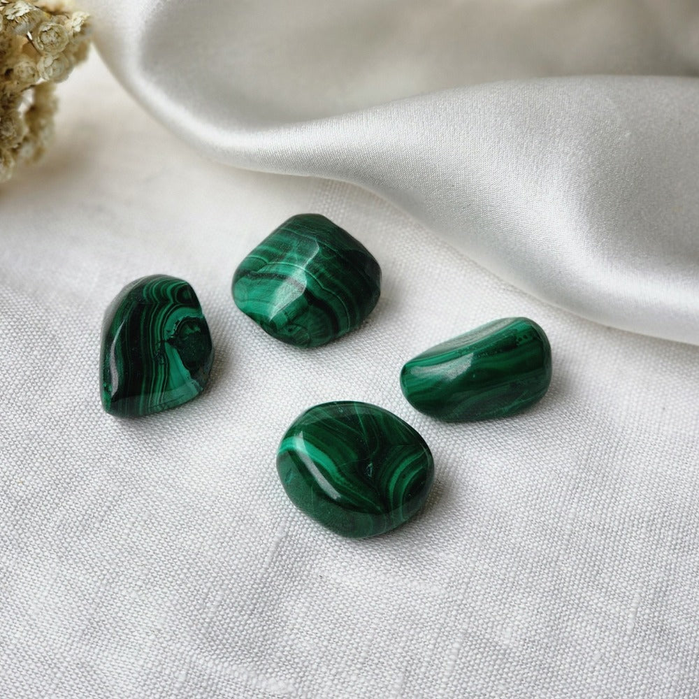 Malachite Crystal Tumbled Stone