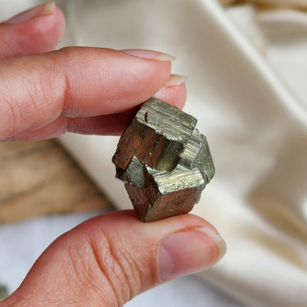 Pyrite Crystal Cube