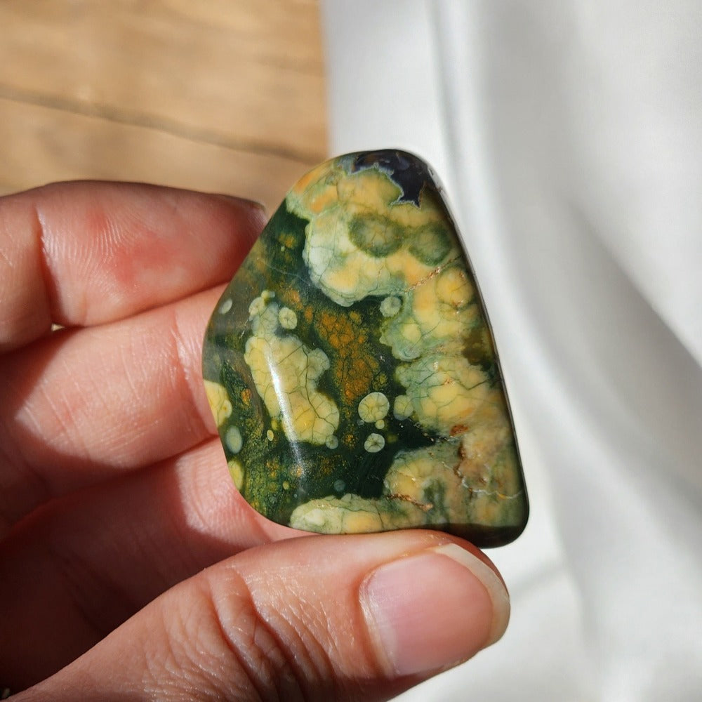 Rhyolite Crystal Tumbled Stone