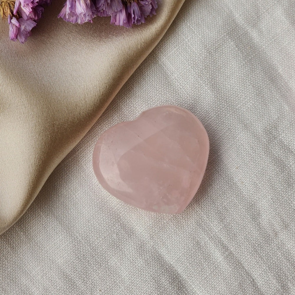 Rose Quartz Crystal Heart