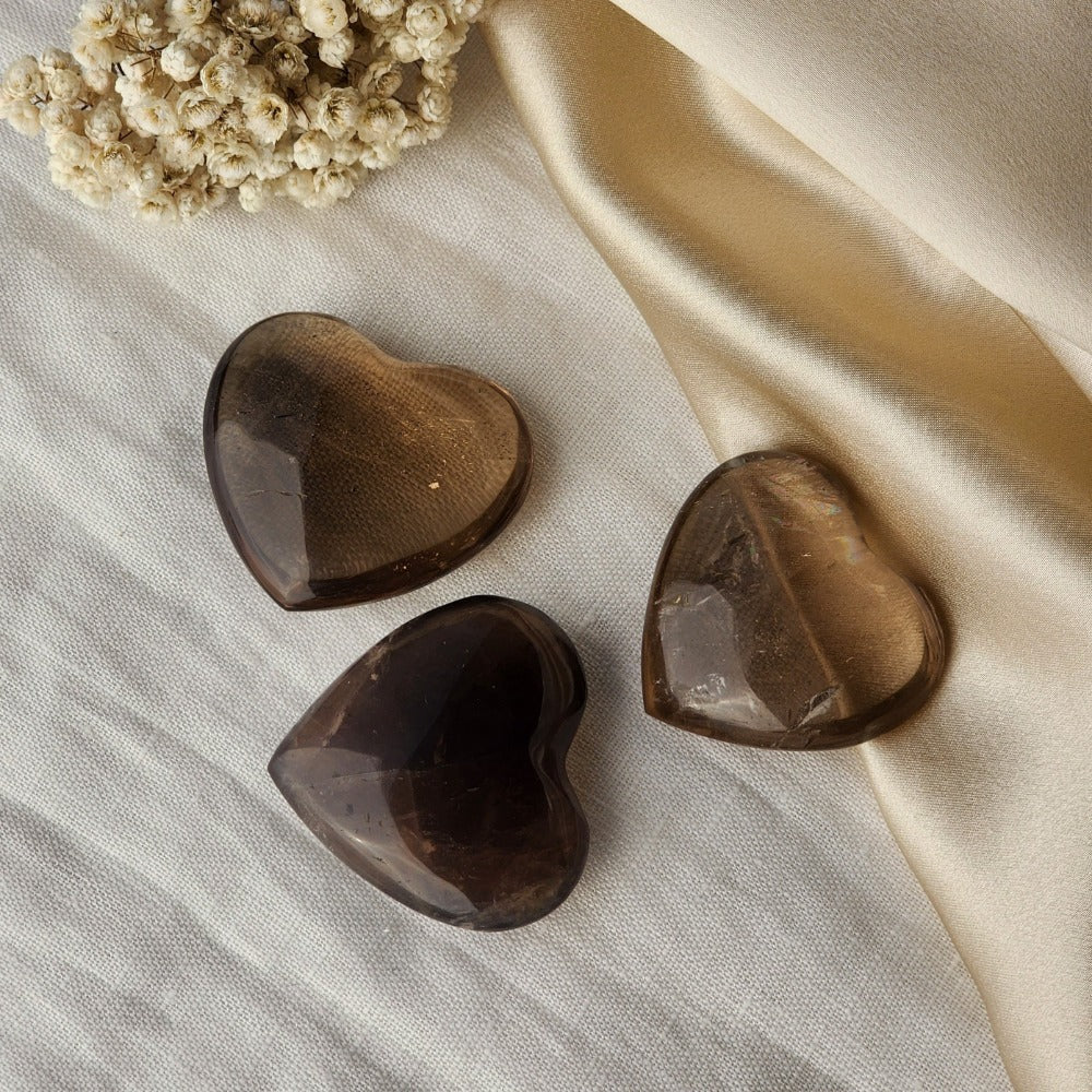 Smoky Quartz Crystal Heart