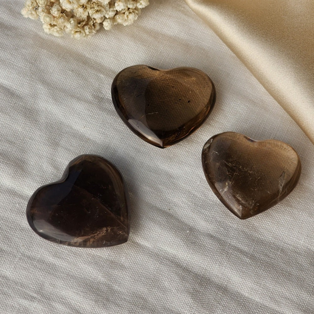 Smoky Quartz Crystal Heart